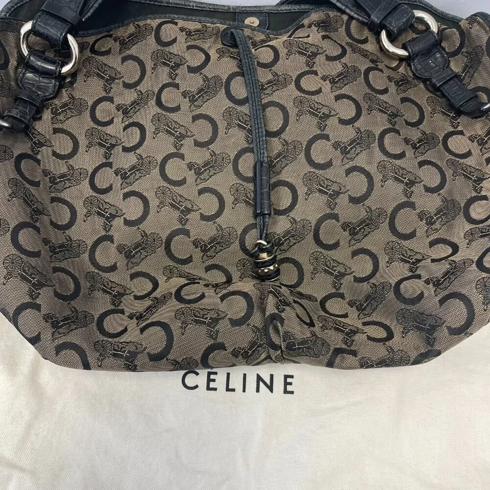 Celine Vintage Bittersweet C-Macadam Hobo Bag - Preowned